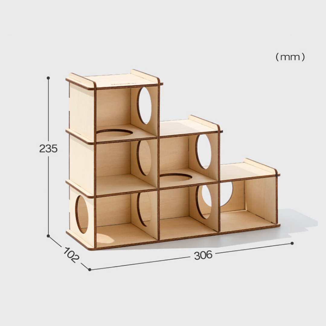 MewooFun Hamster Tunnel - 4mm Basswood