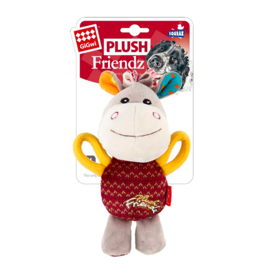 GiGwi Plush Friendz with Handle - Donkey