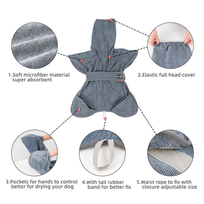 DogLemi Absorbent Microfiber Pet Towel