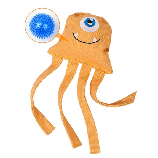 DogLemi Jellyfish Squeak Ball Toy