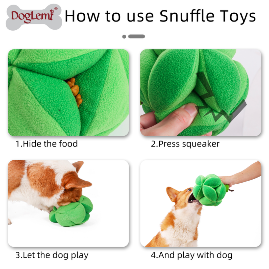 DogLemi Broccoli Snuffle Toy