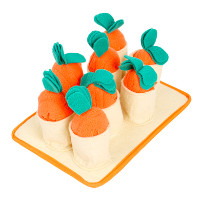 DogLemi Carrot Patch Snuffle Toy