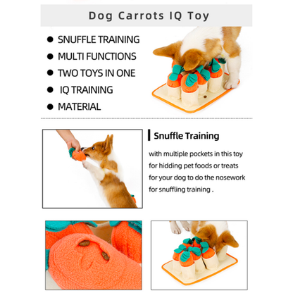 DogLemi Carrot Patch Snuffle Toy