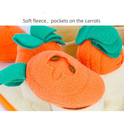 DogLemi Carrot Patch Snuffle Toy