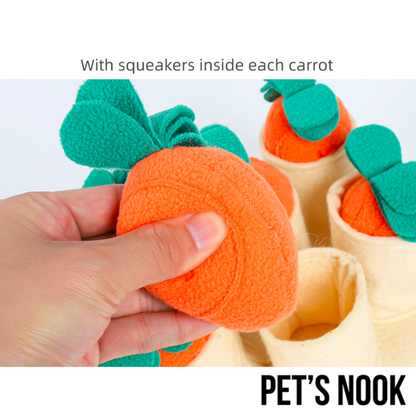 DogLemi Carrot Patch Snuffle Toy