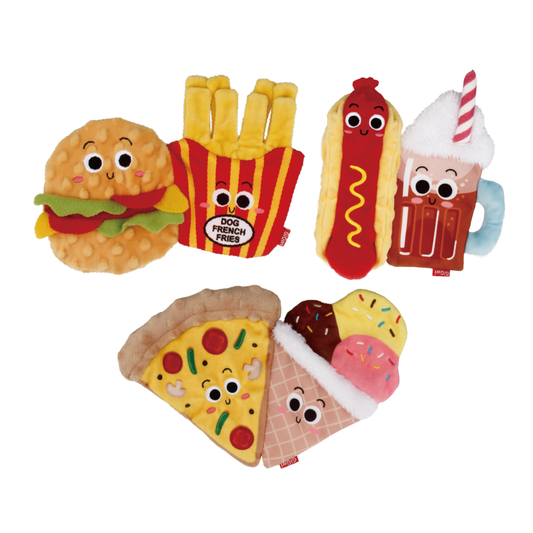 GiGwi Foody Friendz Reversible Flip Crinkle